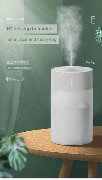 USB Mini Nemlendirici - Kar Dağı Beyazı - Atmosfer Lambası - Uzun Süreli - İki Paket - Resim 7