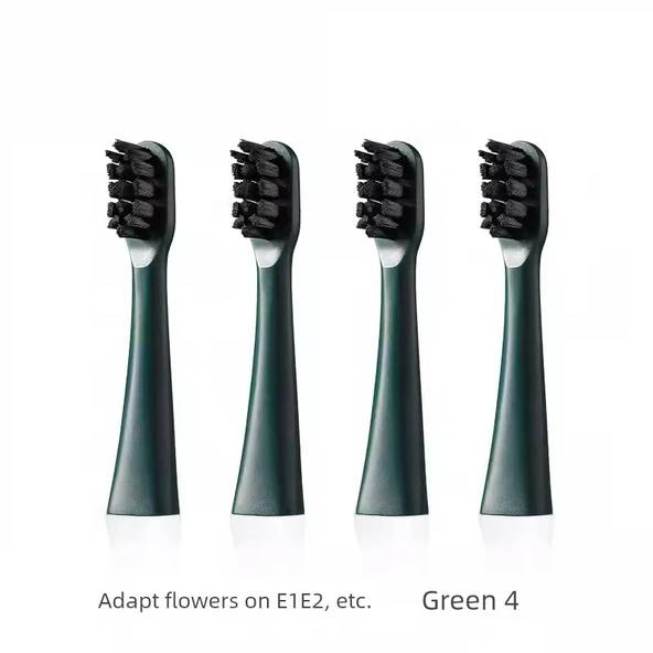 E1 Model Elektrikli Diş Fırçası Başlığı - Yeşil