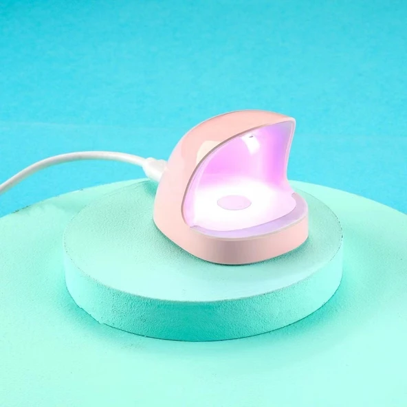 Taşınabilir USB Mini Oje Kurutma Lambası - Q7 Yumurta Kabuğu Pembe