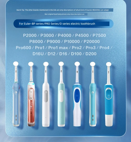 Mihiro Beyazlatıcı Temizlik Elektrikli Diş Fırçası Başlıkları - Ole B Neutral P2000 Uyumlu - 4 Adet - Resim 5