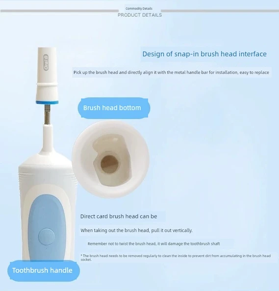 Mihiro Beyazlatıcı Temizlik Elektrikli Diş Fırçası Başlıkları - Ole B Neutral P2000 Uyumlu - 4 Adet - Resim 11