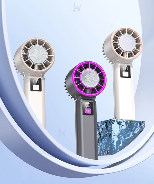 Taşınabilir USB Şarjlı Soğutma Fanı - Ultra [Dyson Mor] 4600mAh 16C - 11