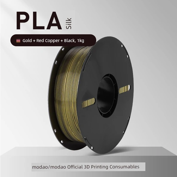 PLA İpek Filament - Üç Renk [Altın/Bakır/Siyah]