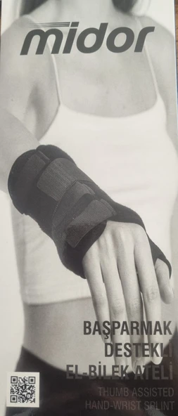 Midor Başparmak Destekli El Bilek Ateli Bedensiz Sol