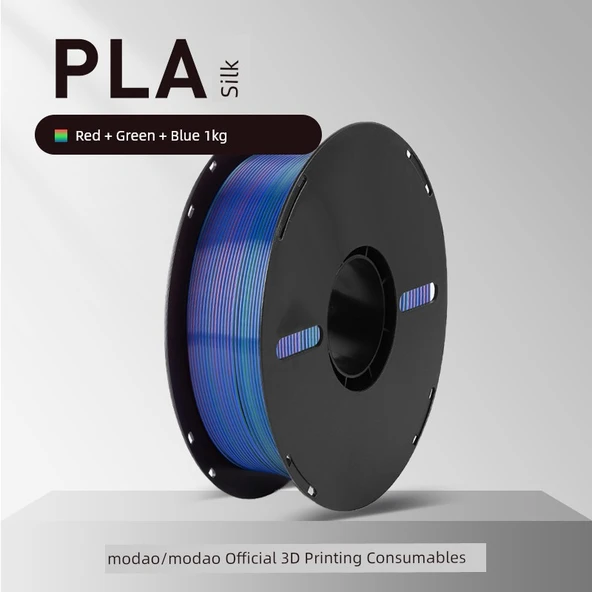 PLA İpek Filament - Üç Renk [Kırmızı/Yeşil/Mavi]