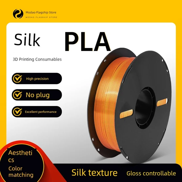PLA İpek Filament - Tek Renk [Kırmızı Bakır] - 2