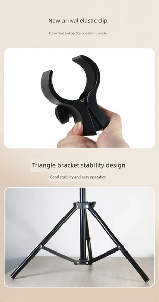 Ayarlanabilir Saç Kurutma Standı - 1.7 Metre - Nötr Yay Klipsi - Depolama Çantası - 9