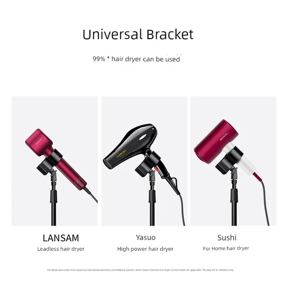 Ayarlanabilir Saç Kurutma Standı - 1.7 Metre - Metal Evrensel Kelepçe - Depolama Çantası - 5