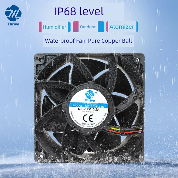 12V IP68 Su Geçirmez Nemlendirici Dış Mekan Fanı - 12V (IP68 Seviyesi) - 3