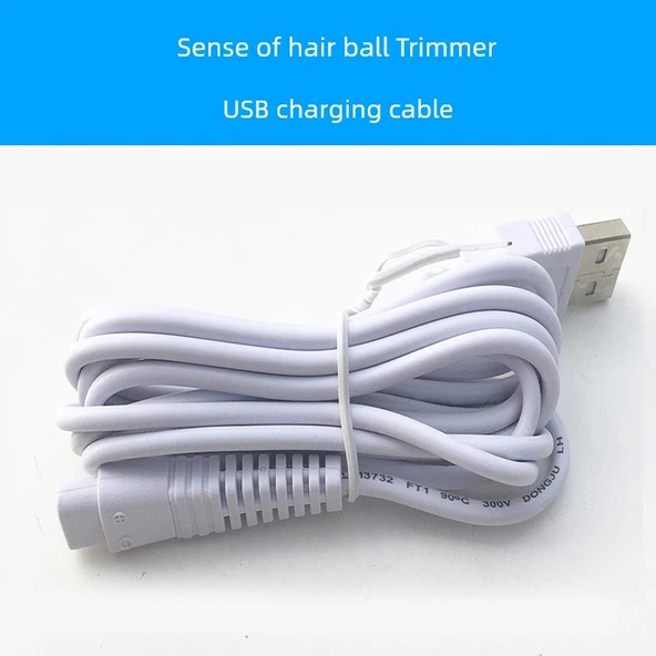 USB Şarjlı Kumaş Tüy Alma Aleti - USB Şarj Kablosu - 7