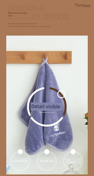Su Emici Hızlı Kuruyan Yumuşak Çocuk Havlusu - 25x50cm - 5 Paket - Tavşan + Fil + Koala + Çilek + Ördek - 12