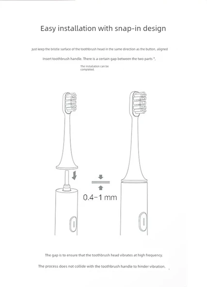 Xiaomi Elektrikli Diş Fırçası Yedeği - T301/T302 Antibakteriyel Beyaz 8 Adet - Resim 9