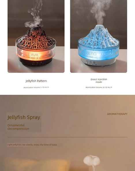 Volkanik Lav Humidifikatörü - Van Gogh Hediye Paketi - Buzul Lav Humidifikatörü - 10