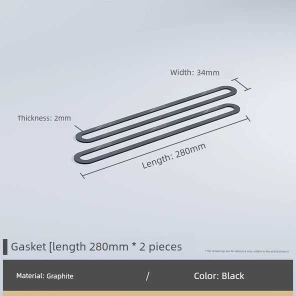 Su Seviyesi Göstergesi - 280x34x2mm Grafit Conta [2 Parça]
