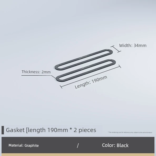 Su Seviyesi Göstergesi - 190x34x2mm Grafit Conta [2 Parça]