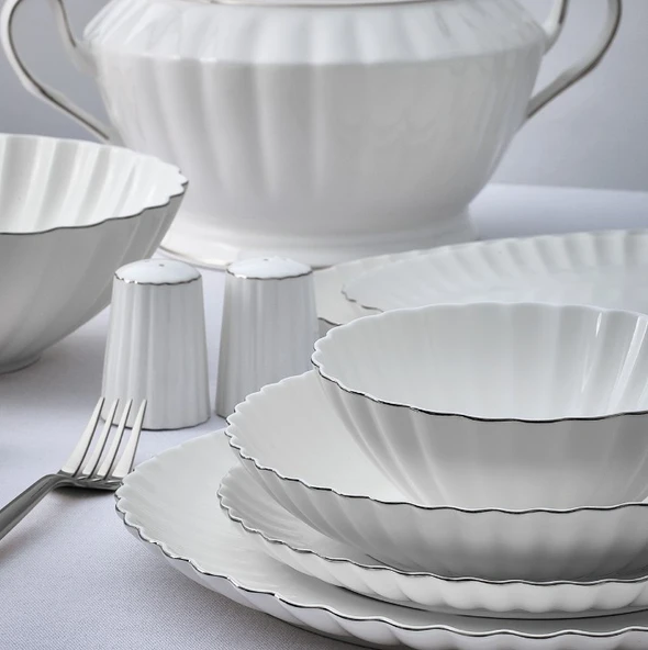 Aryıldız Sintra Platin 60 Parça Yemek Takımı - 2