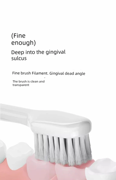 Elektrikli Diş Fırçası Yedeği - Standart Diş Eti Koruma - 6 Adet - Resim 9