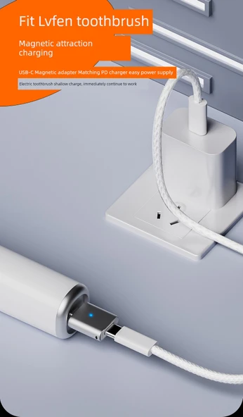 Elektrikli Diş Fırçası Şarj Adaptörü - Type-C'den Laifen'e - 9