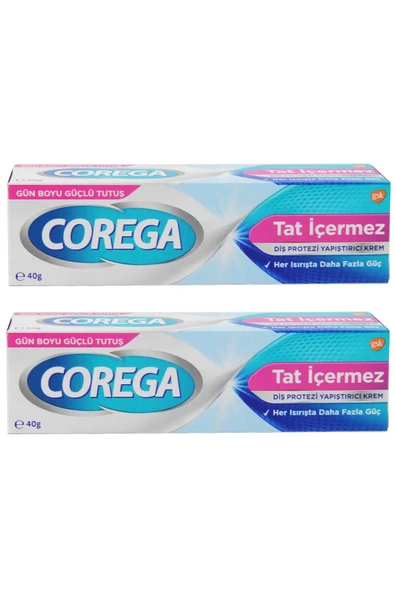 COREGA Süper Protez Yapıştırıcı Tatsız Krem 40 gr 2 Adet