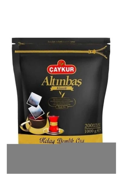 ÇAYKUR Altınbaş Klasik Siyah Kolay Demlik Poşet Çay 200 X 5 G