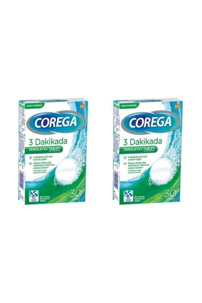 4MOMS Corega Protez Temizleyici Tablet 30 Adet 2'li Paket