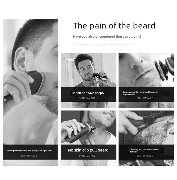 Apache Qi Tıraş Makinesi - 8 Kesici Başlık - Resim 9