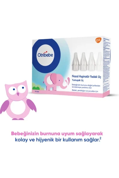 OTRİBEBE Nazal Burun Aspiratörü Yedek Uç (10 ADET) - 4