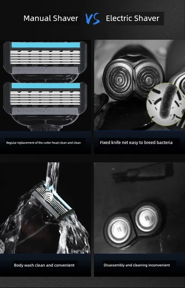 Apache Qi Tıraş Makinesi - 8 Kesici Başlık - Resim 11