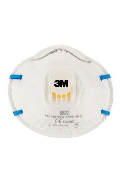 3M 8822 Ffp2 Maske Partikül Solunum Maskesi Toz Sınıfı Ffp2 Nr D Için, Ventilli - 2