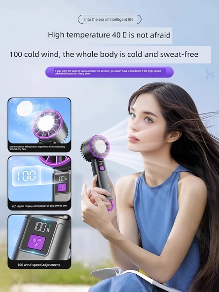 Taşınabilir Yarı İletken Soğutma El Fanı - Soğutma Buz Versiyonu Dyson Renk 20000m - 4