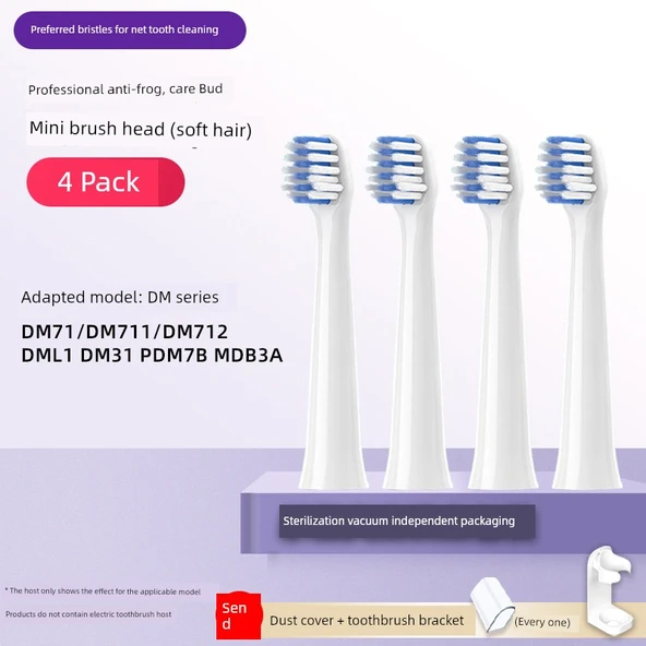 Elektrikli Diş Fırçası Yedeği - Mini Küçük Başlık Tipi - 4 Adet