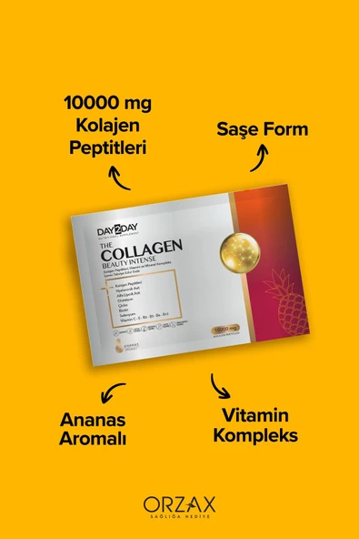DAY2DAY The Collagen Beauty Intense 30 Saşe - Ananas Aromalı 8697595876138 - 3