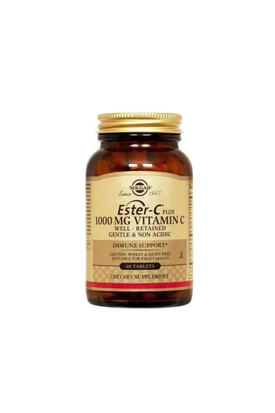 SOLGAR Ester-c Plus 1000 Mg 60 Tablet ürün görseli 1