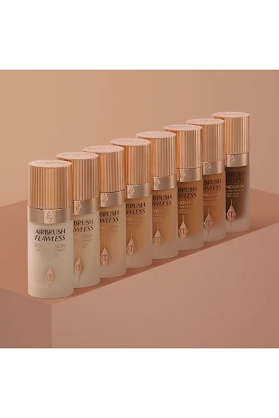 CHARLOTTE TİLBURY Airbrush Flawless Foundation - Fondöten 14 - Warm (30 ml) - Resim 5