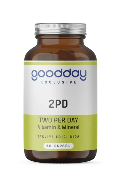 GOODDAY 2pd Two Per Day Multi Vitamin 60 Kapsül 29 Etken Madde ürün görseli 1