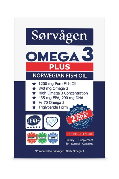 SORVAGEN Omega 3 Plus 1200 Mg Balık Yağı 60 Kapsül - 2