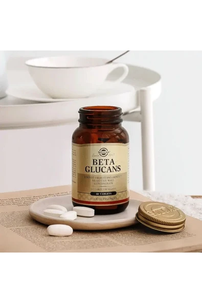 SOLGAR Beta Glucans 60 Tablet - (SKT: 10/2026) - Resim 4