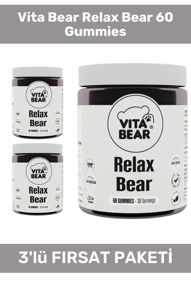 VİTA BEAR Relax Bear 60 Gummies - 3 Adet ürün görseli 1