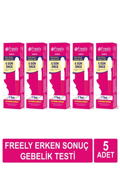 FREELY Erken Gebelik Testi 5 Adet