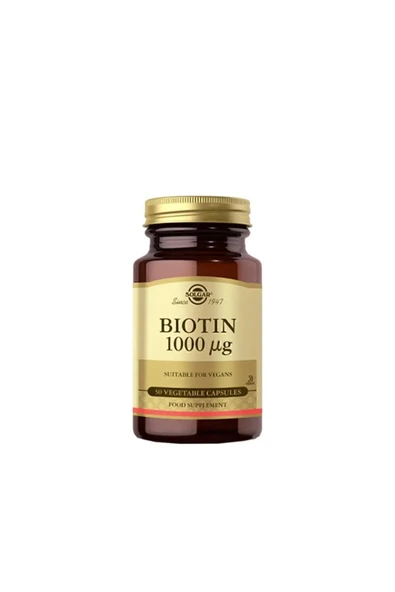 SOLGAR Biotin 1000 Mcg 50 Kapsül