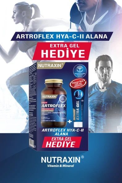 NUTRAXİN Artroflex Hya-c-ıı 90 Tablet Extra Gel Hediyeli - Resim 2