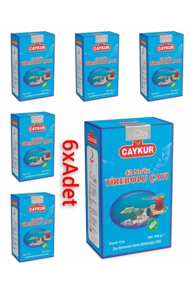 ÇAYKUR 42 Nolu Tirebolu Çayı 500gr 6x Adet - 1
