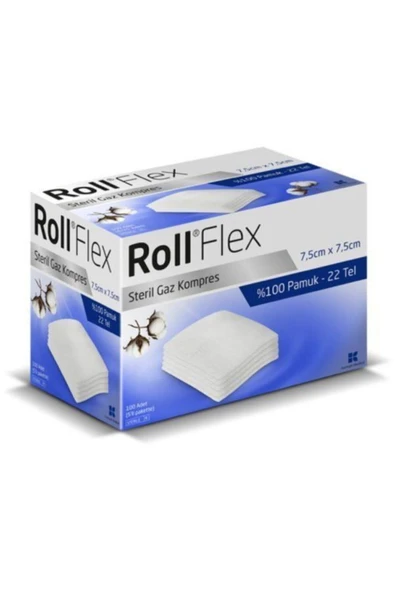 TEKNOTRUST Flex Steril Gaz Kompres 100 Lü 22 Tel 1 Paket ürün görseli 1