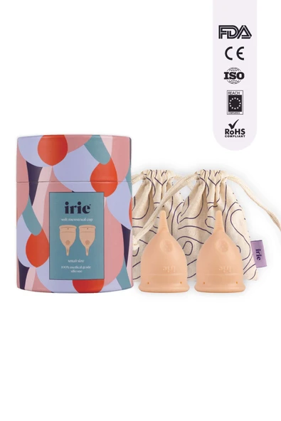 İRİE Adet Kabı 2'li Paket [[small Small]] Kullanımı Kolay - Sızdırmaz - Konforlu - Can Yakmaz Acıtmaz ürün görseli 1