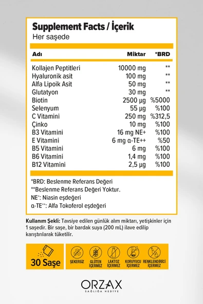 DAY2DAY The Collagen Beauty Intense 30 Saşe - Ananas Aromalı 8697595876138 - 2
