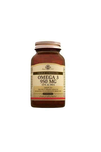 SOLGAR Omega 3 950 Mg 50 Kapsül ürün görseli 1