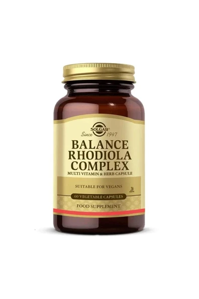 SOLGAR Balance Rhodiola Complex 100 Vegi Kapsül ürün görseli 1