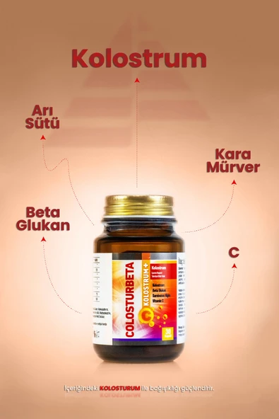 LAMOS İLAÇ COLOSTURBETA KOLOSTRUM İÇEREN MULTİVİTAMİN 30 KAPSÜL - Resim 2