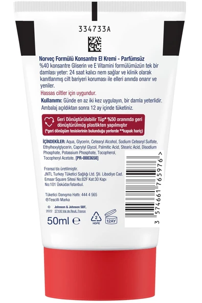 NEUTROGENA Norveç Formülü El Kremi Parfümsüz 50 ml - Resim 3