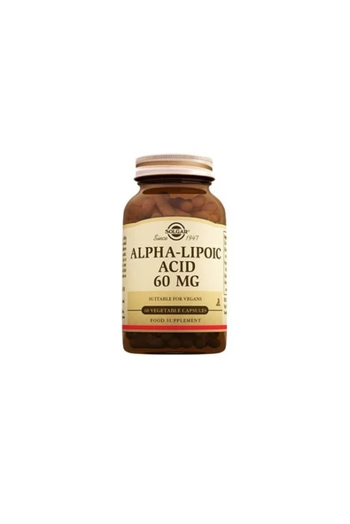 SOLGAR Alpha Lipoic Acid 60mg Vegi Kapsül 60lı ürün görseli 1